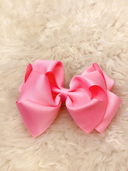 5 Inch Double Layer Bow - #32: Soft Pink