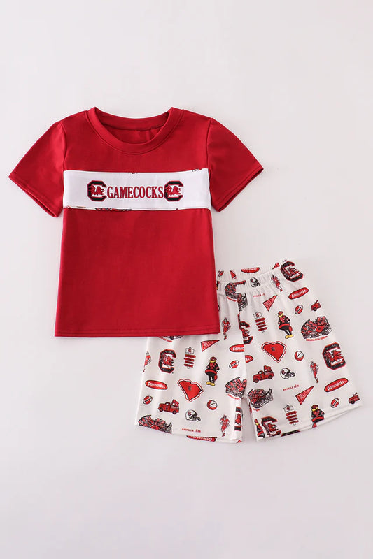 Unisex - South Carolina Gamecocks Embroidery Shorts Outfit