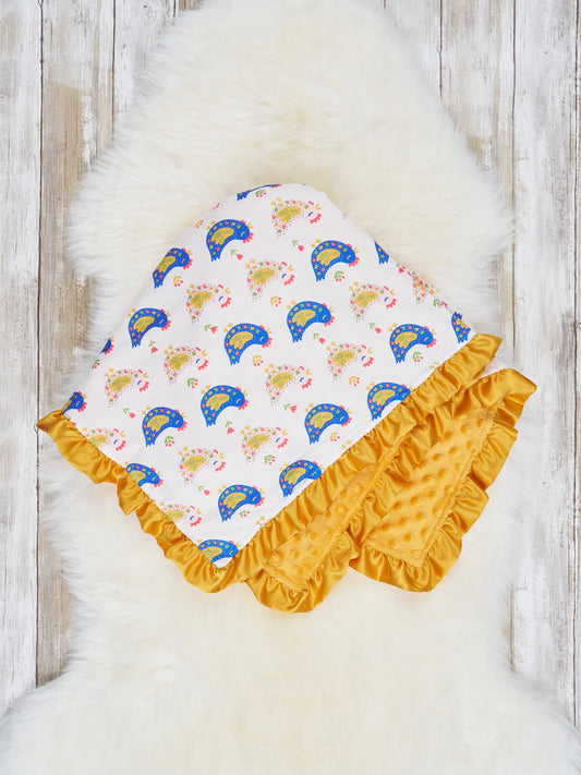 Summer Chick Minky Blanket