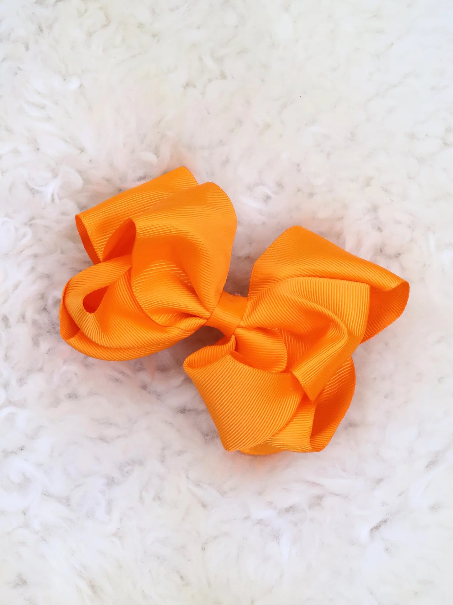 5 Inch Double Layer Bow - #44: Tangerine