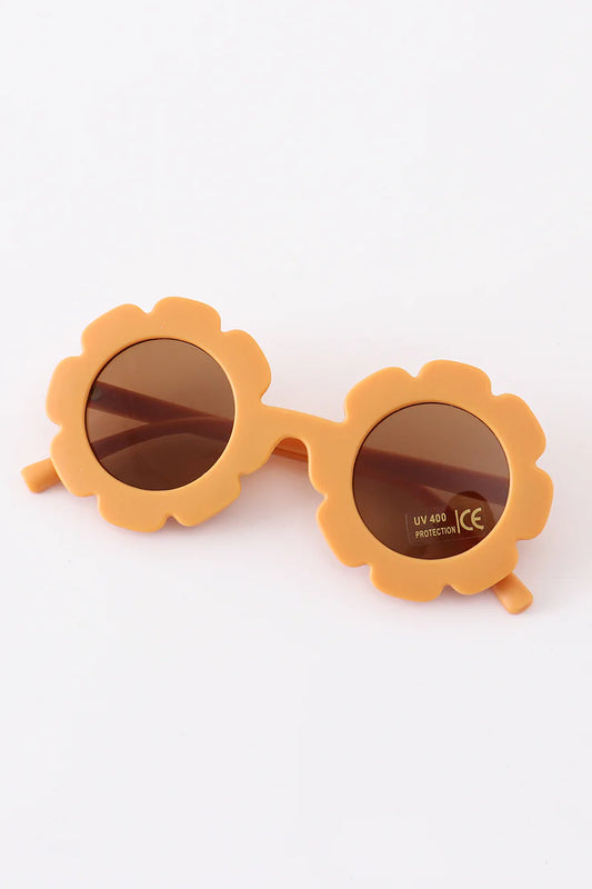 Toddler & Kids Retro Round Sunglasses UV400 - Yellow