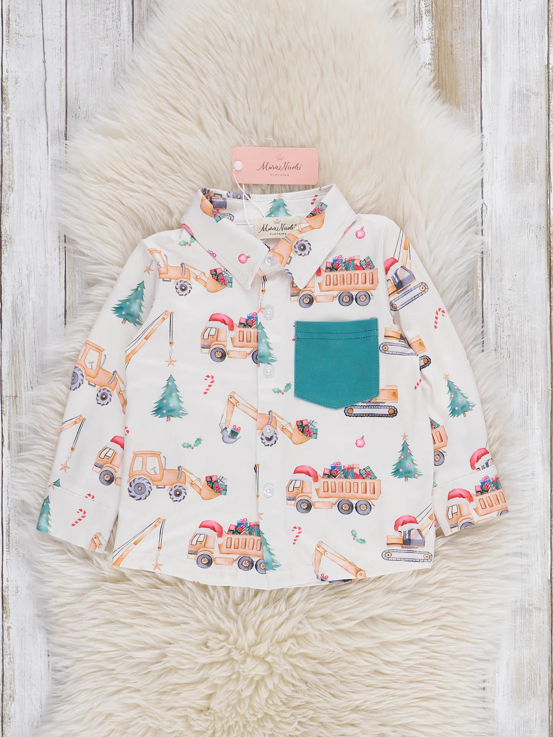 Toy Truckloads Button-Up Shirt