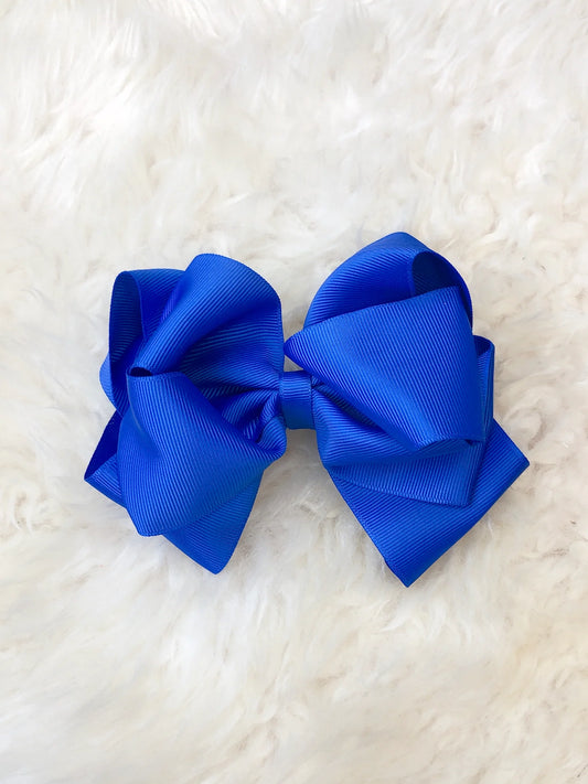 5 Inch Double Layer Bow - #16: True Blue