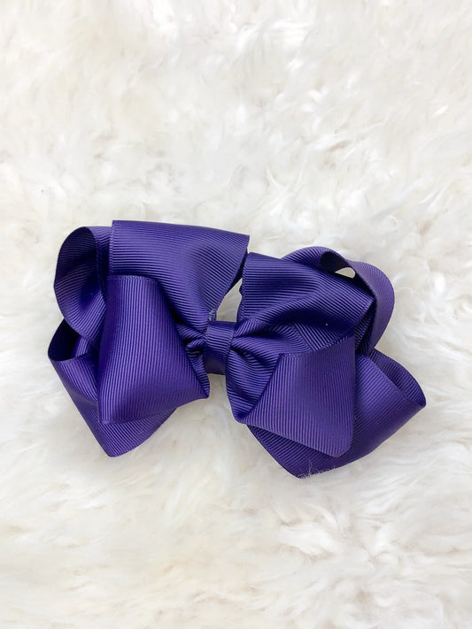 5 Inch Double Layer Bow - #28: Violet