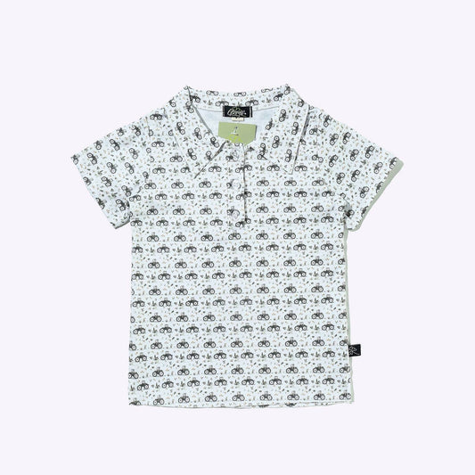 Tractor Plow Boy Collar Shirt