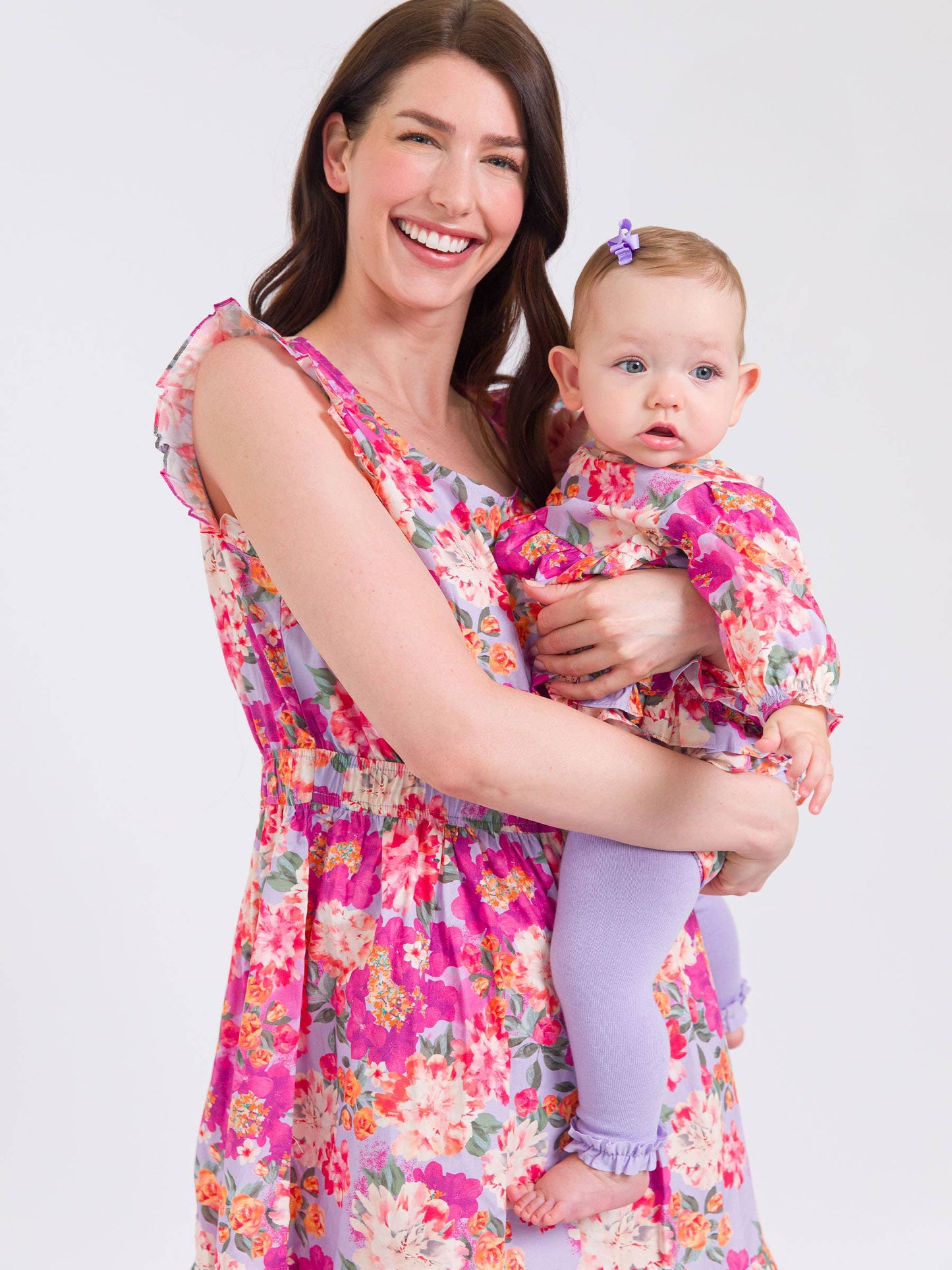 Women's Lavender Valley Tiered Midi Dress