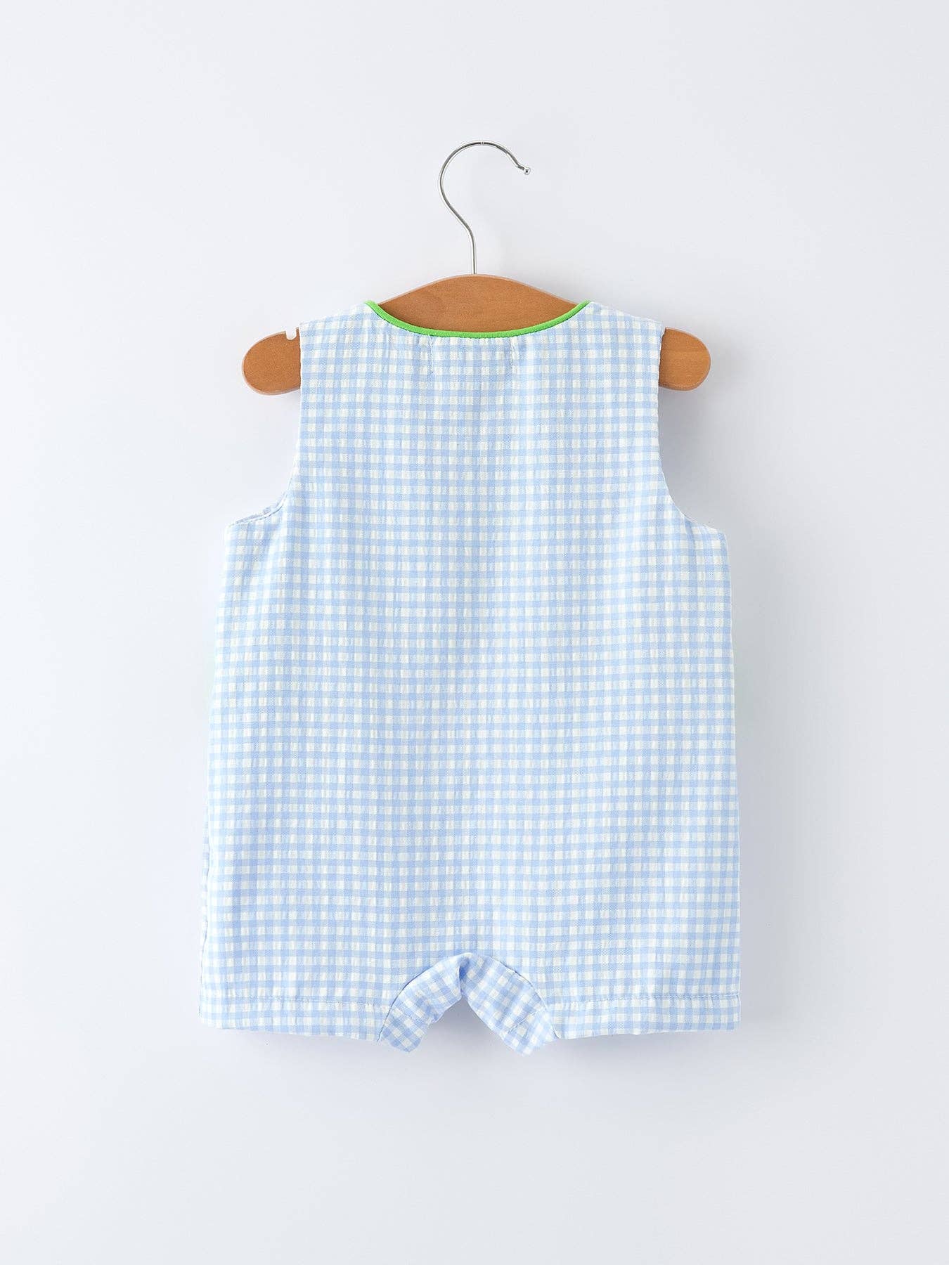 Baby Boys Crocodile Embroidered Smocked Romper