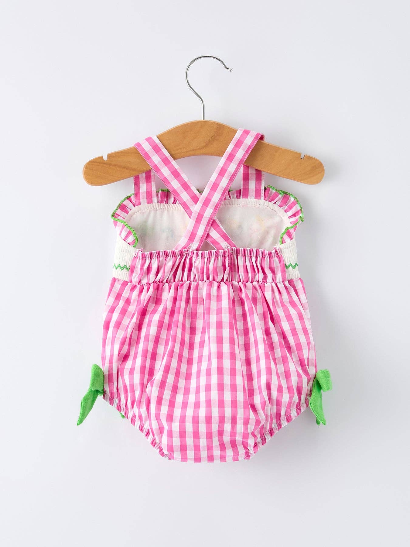 Tropical Embroidery Baby Girls Romper