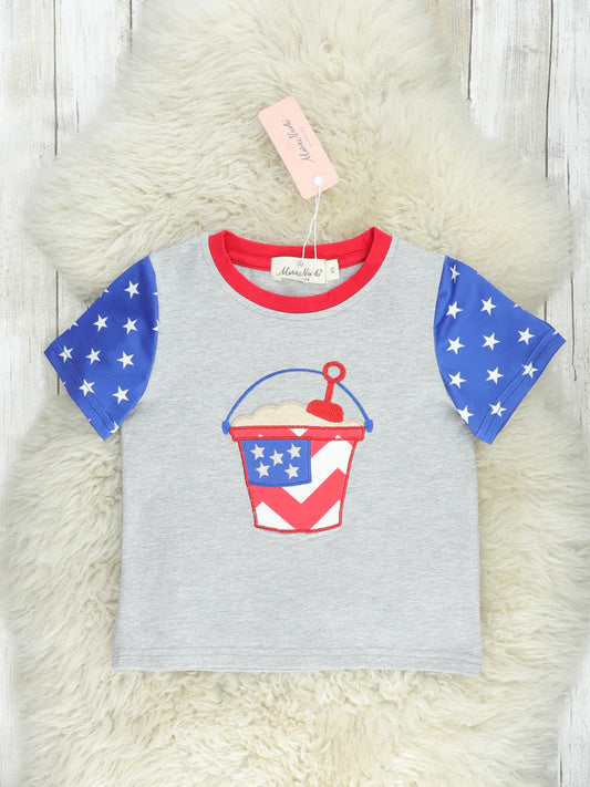 Patriotic Beach Bucket Shirt