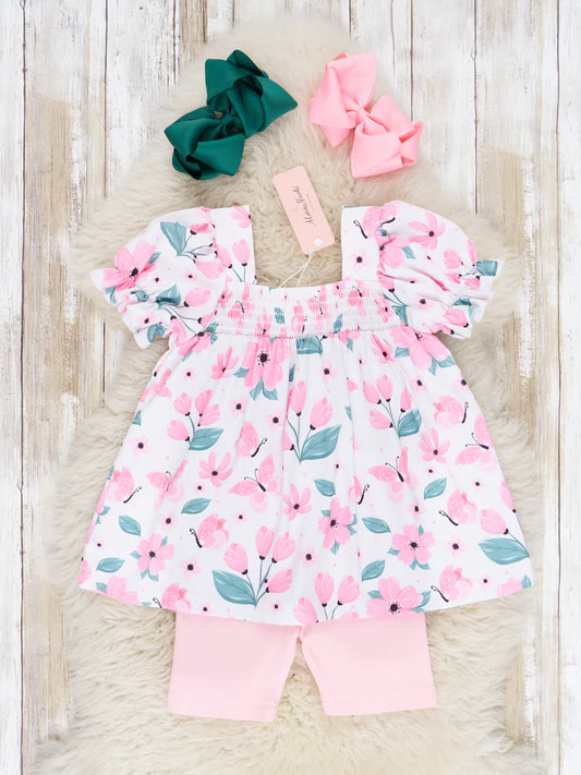 Pink Daffodil Ruffle Outfit